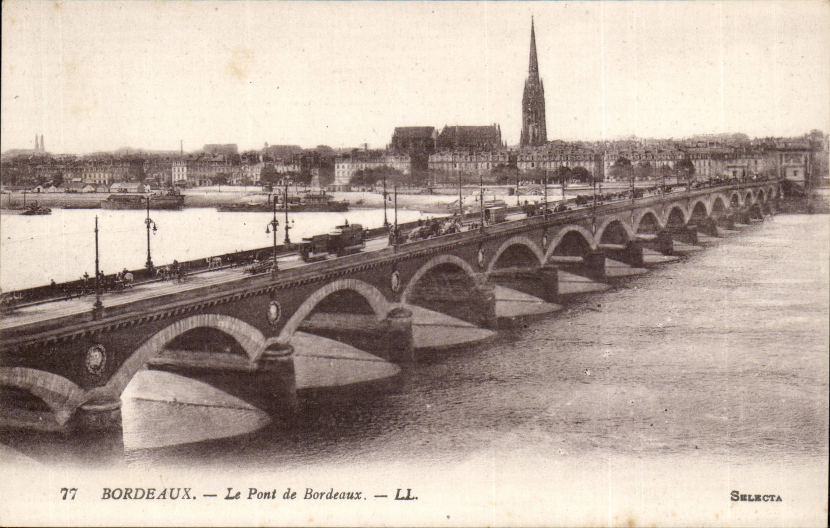 Bordeaux - the Bridge of Bordeaux - CPA