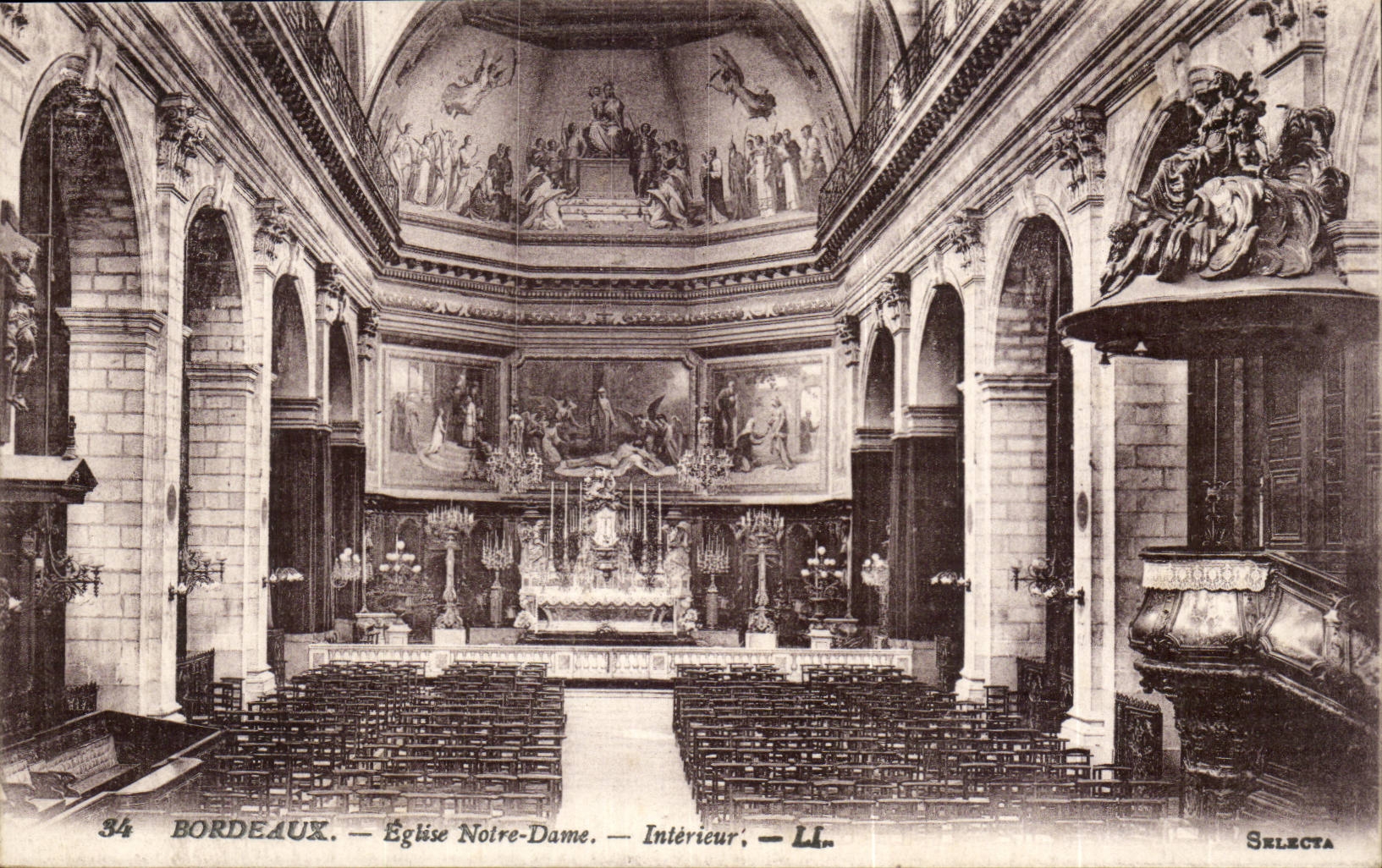 Bordeaux - Notre Dame Church - CPA