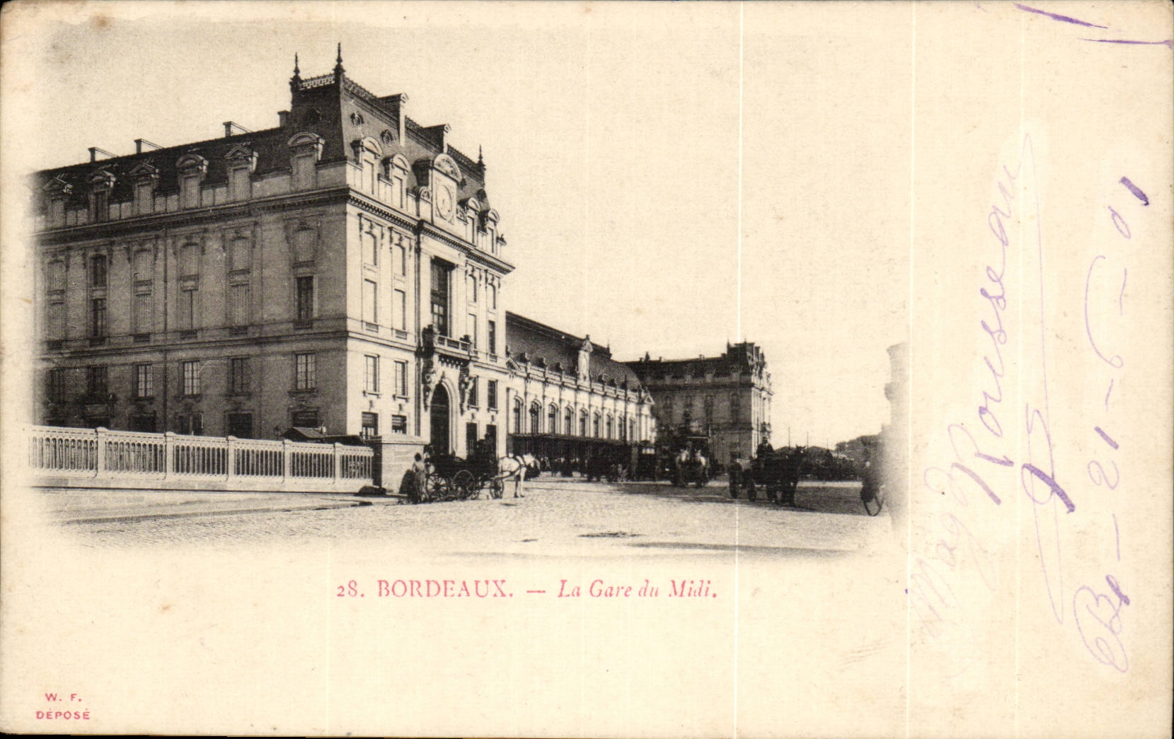 Bordeaux - Train station of the South - CPA