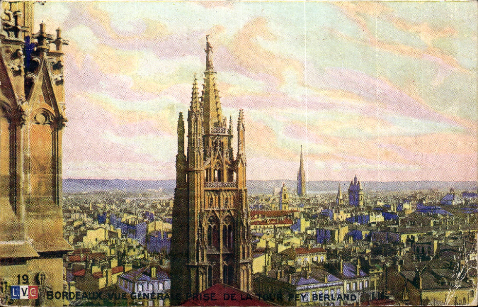 Bordeaux - View taken Tower Pey Berland - CPA