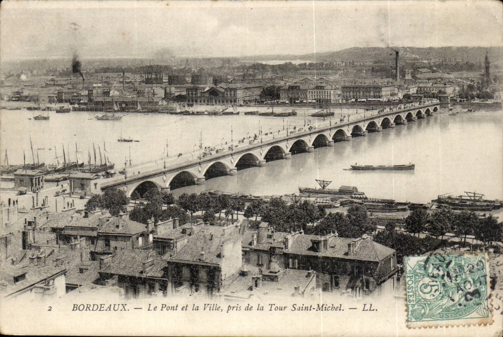 Bordeaux - the Bridge of the Cheap catch of the Tower Saint Michel - CPA