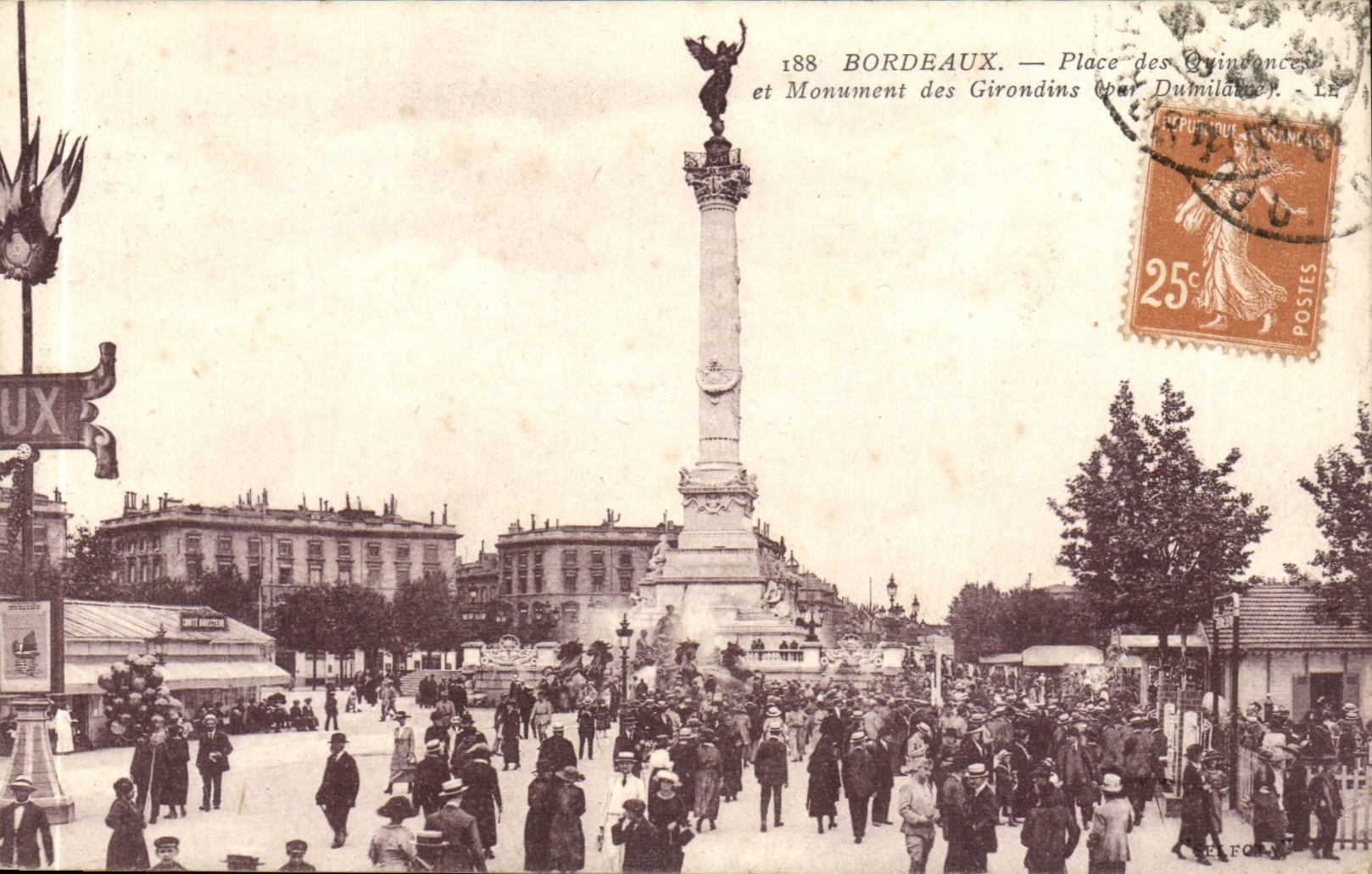Bordeaux - Monument of the Of Gironde ones - CPA