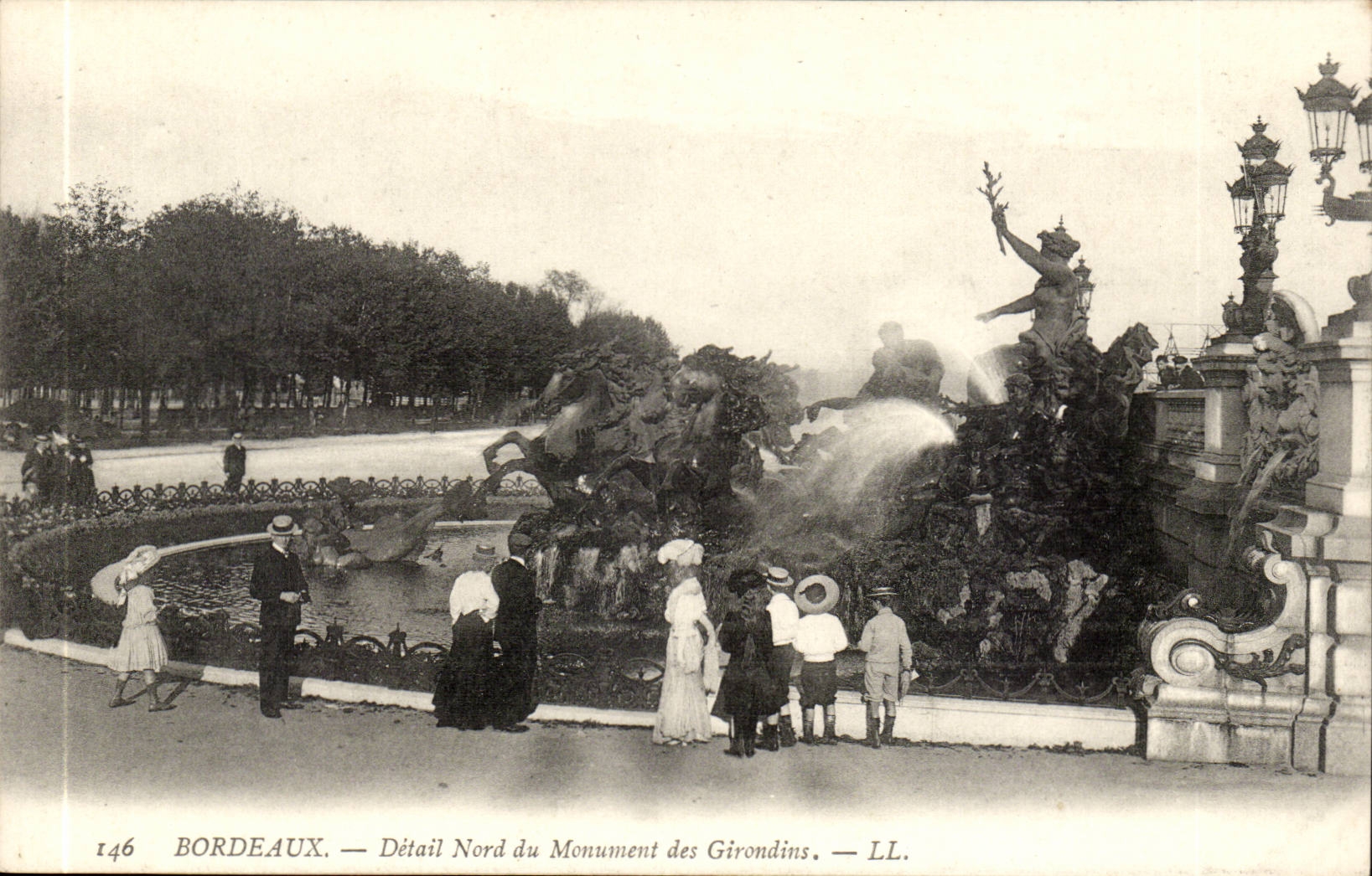 Bordeaux - Northern Detail of the Monument of the Of Gironde ones - CPA