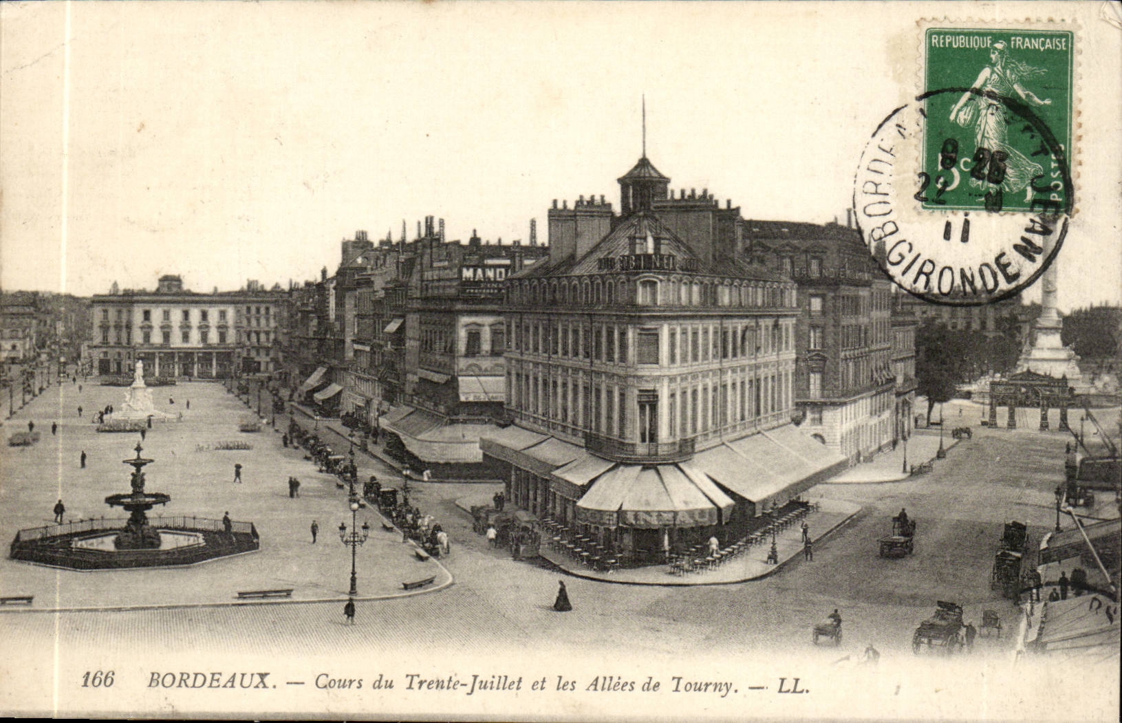 Bordeaux - Course of July Thirty and Alleys of Tourny - CPA