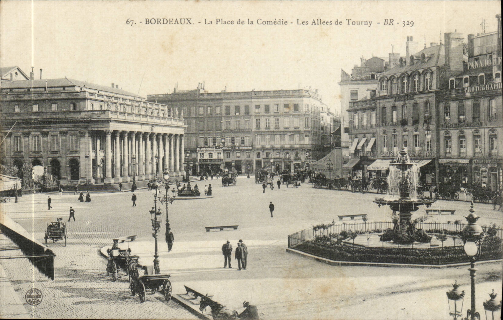 Bordeaux - the Place of the Comedy Alleys of Tourny - CPA