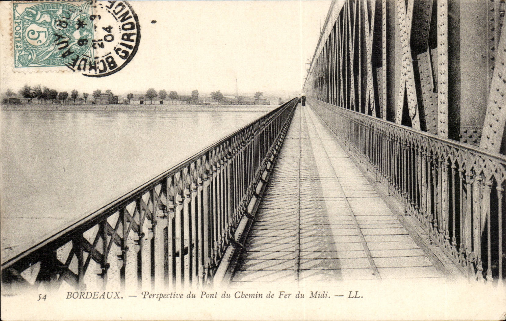 Bordeaux - View of the Bridge of the Railroad of the South - CPA