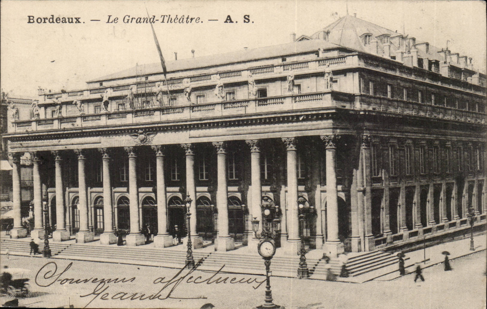 Bordeaux - the Large Theater - CPA