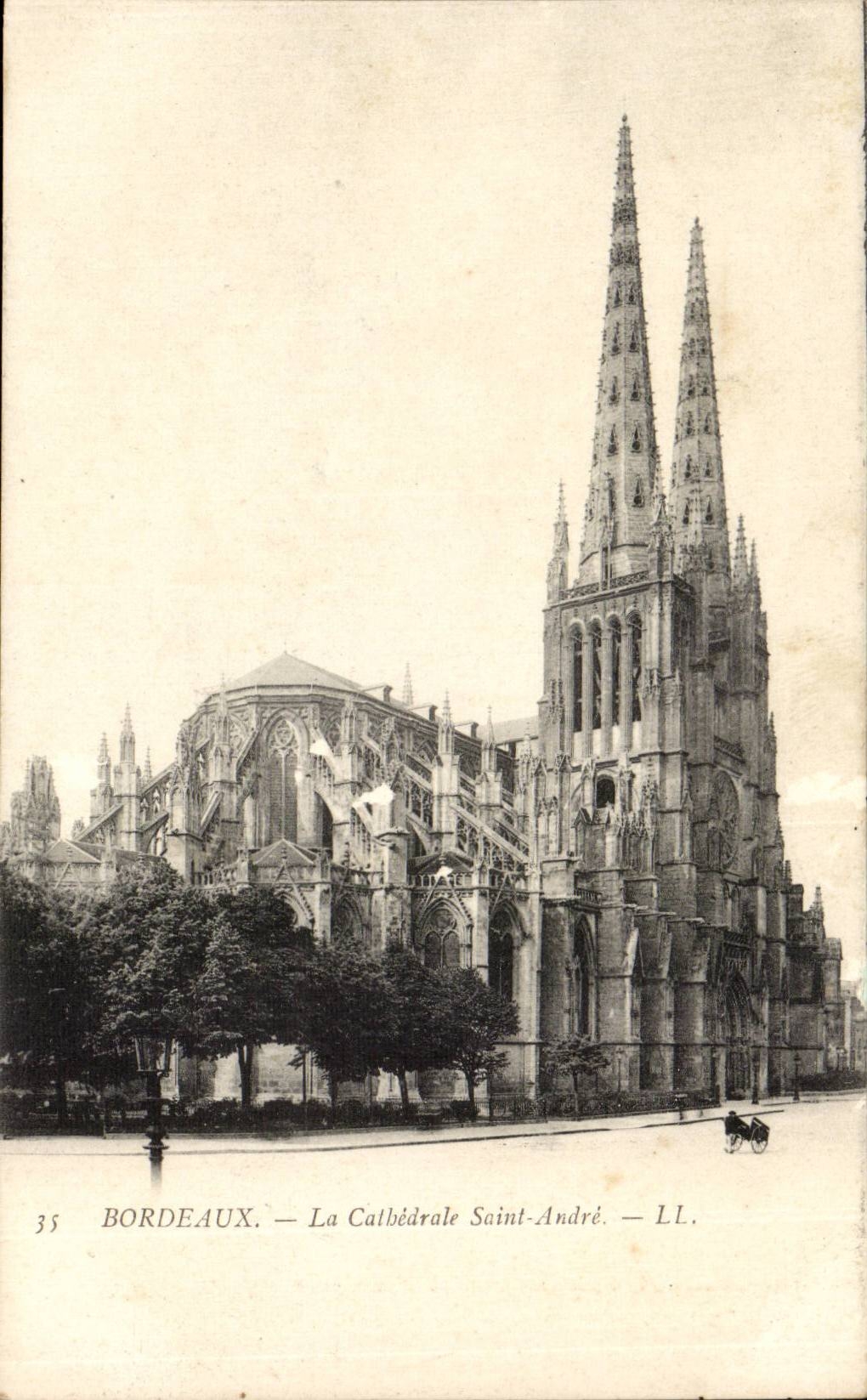 Bordeaux - the cathedral Saint Andre CPA