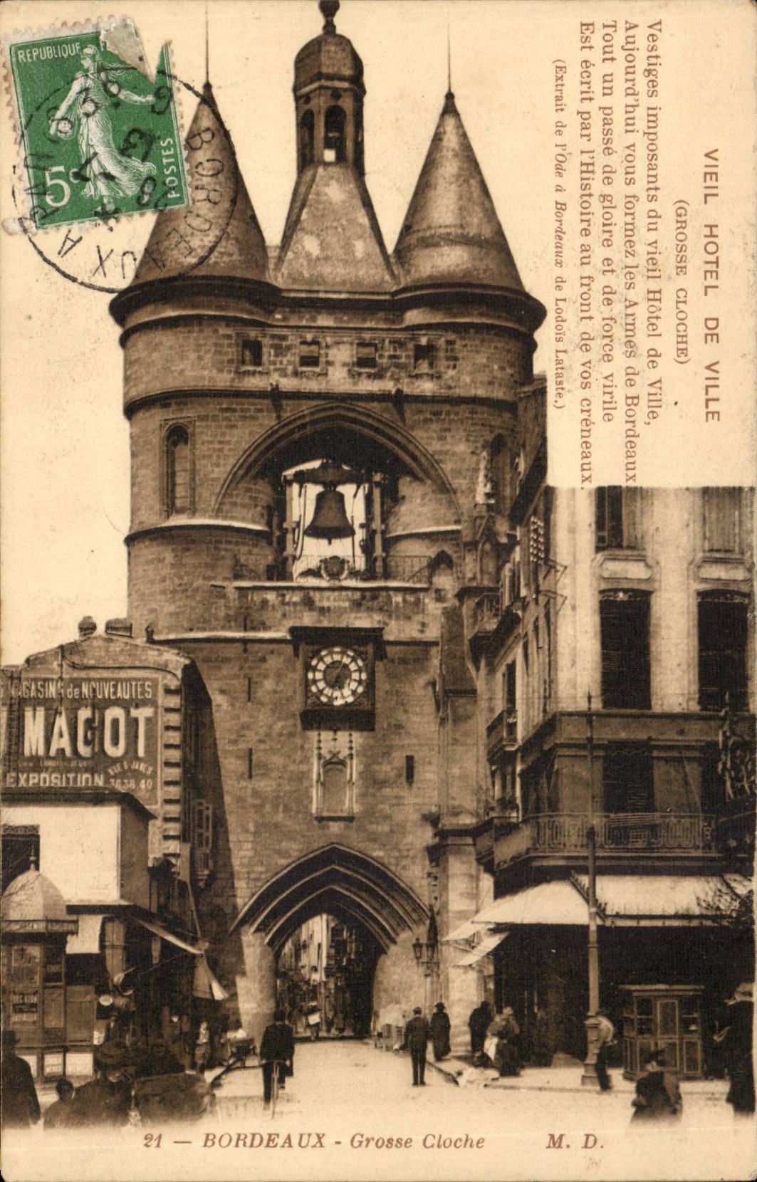 Bordeaux - the Large Bell - CPA