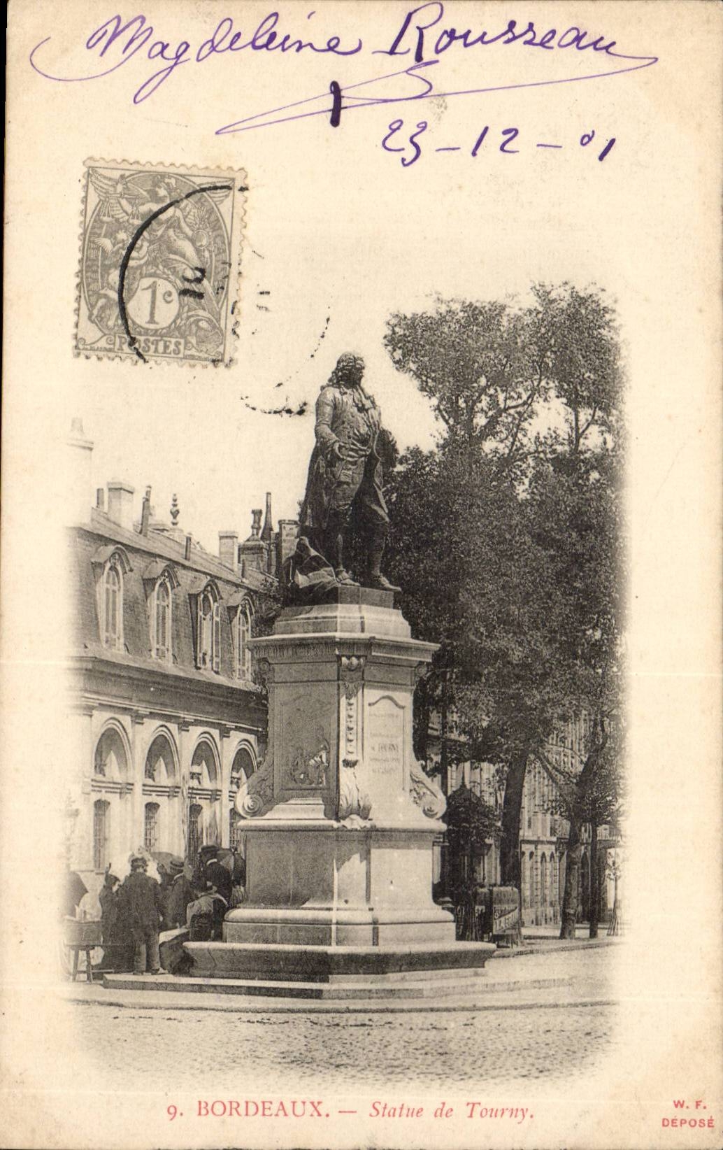 Bordeaux - Statue of Tourny - CPA