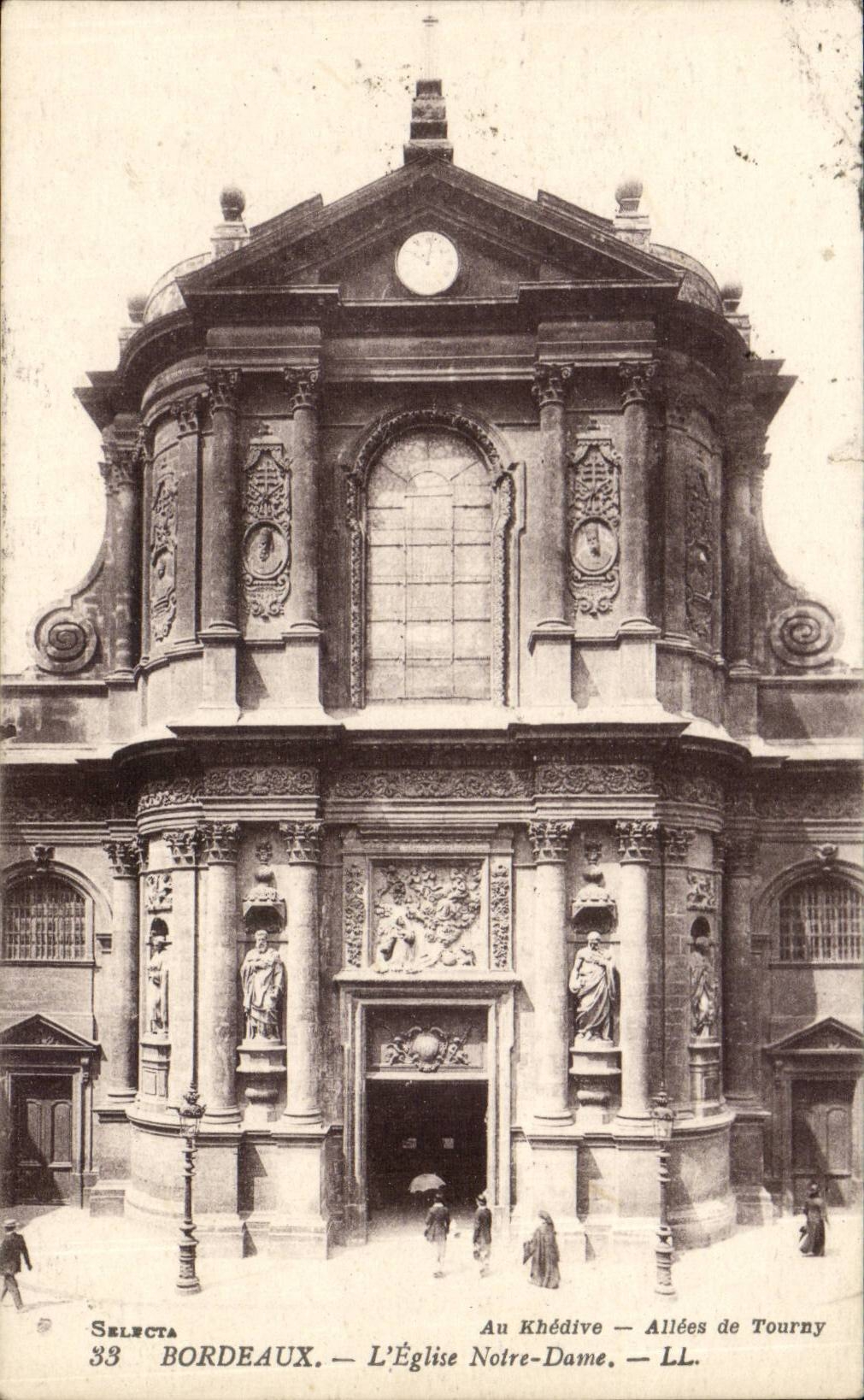 Bordeaux - the Notre Dame Church - CPA