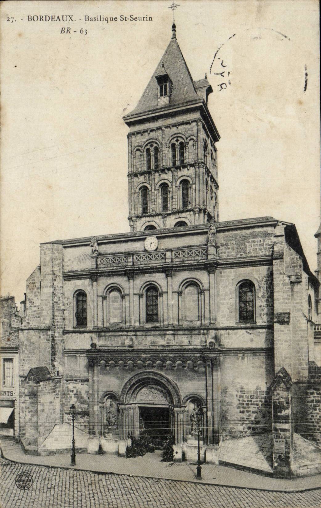 Bordeaux - basilica St Seurin - CPA