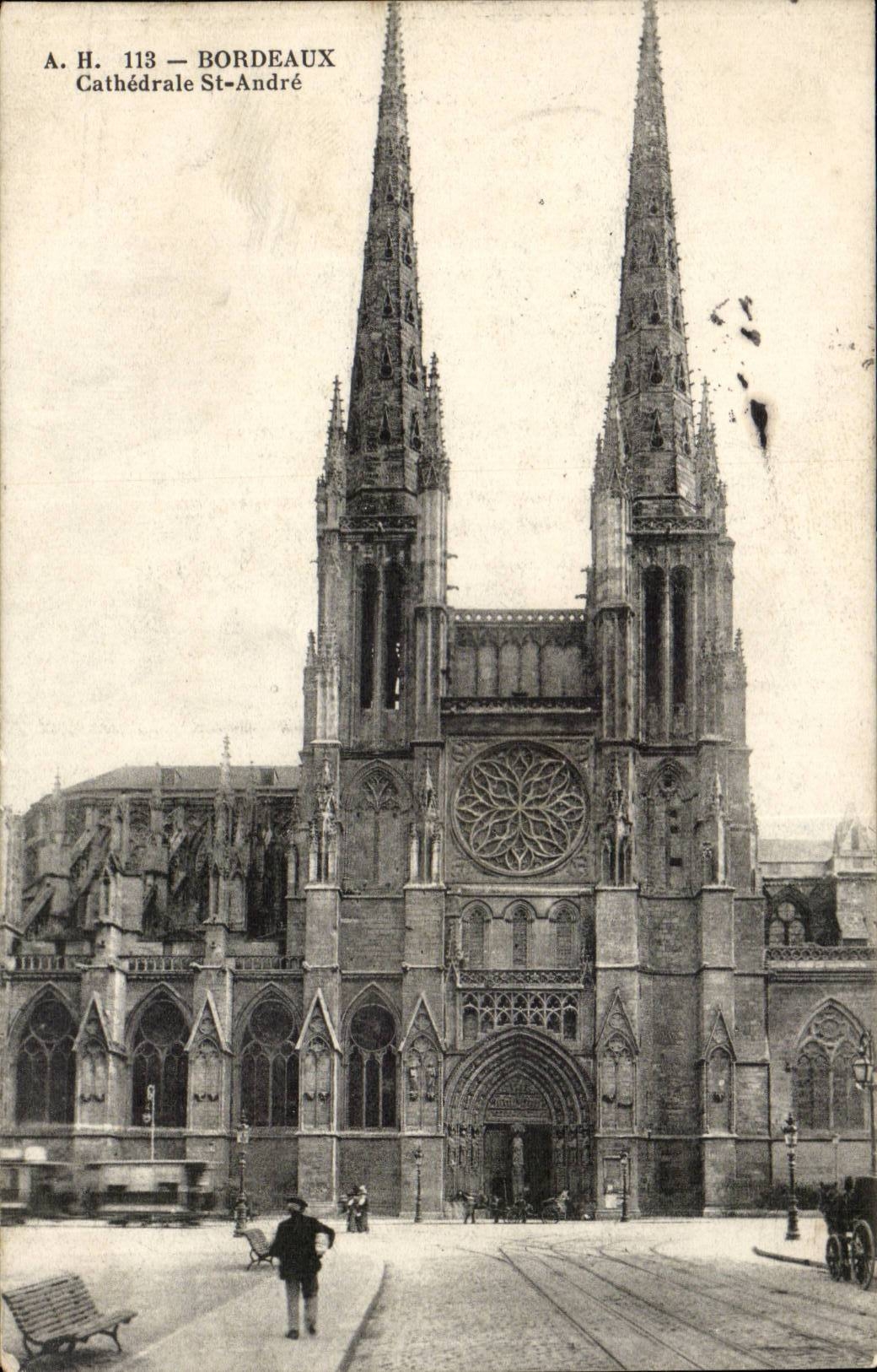 Bordeaux - cathedral St Andre - CPA