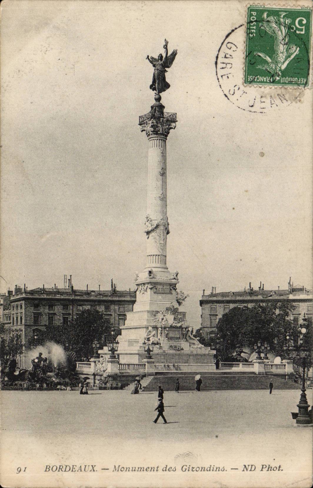 Bordeaux - Monument of the Of Gironde ones - CPA