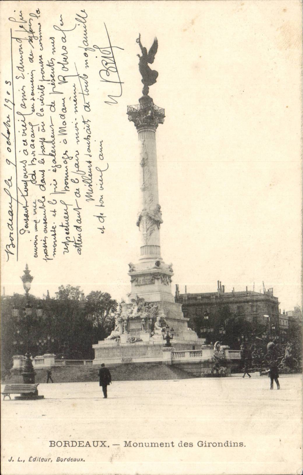 Bordeaux - Monument of the Of Gironde ones - CPA