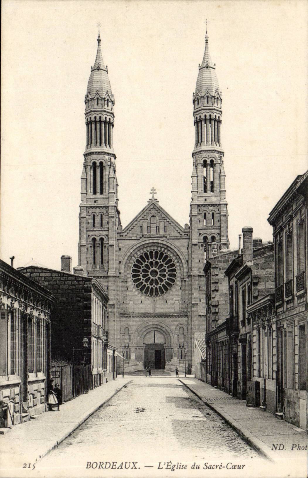 Bordeaux - Church of Sacring Heart - CPA