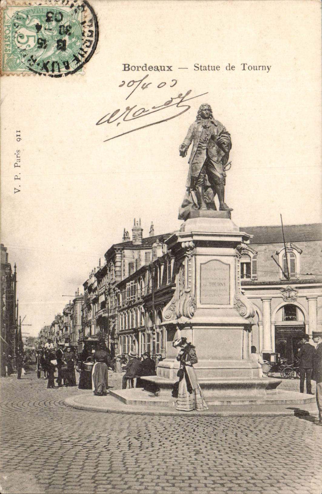 Bordeaux - Statue of Tourny - CPA