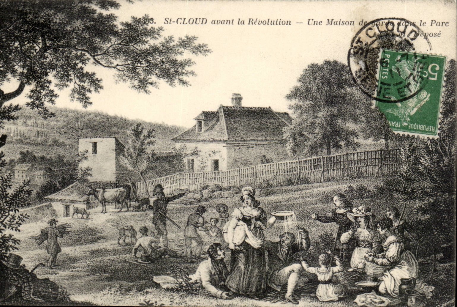 Saint Cloud CPA Before the Revolution a house of guard in the park