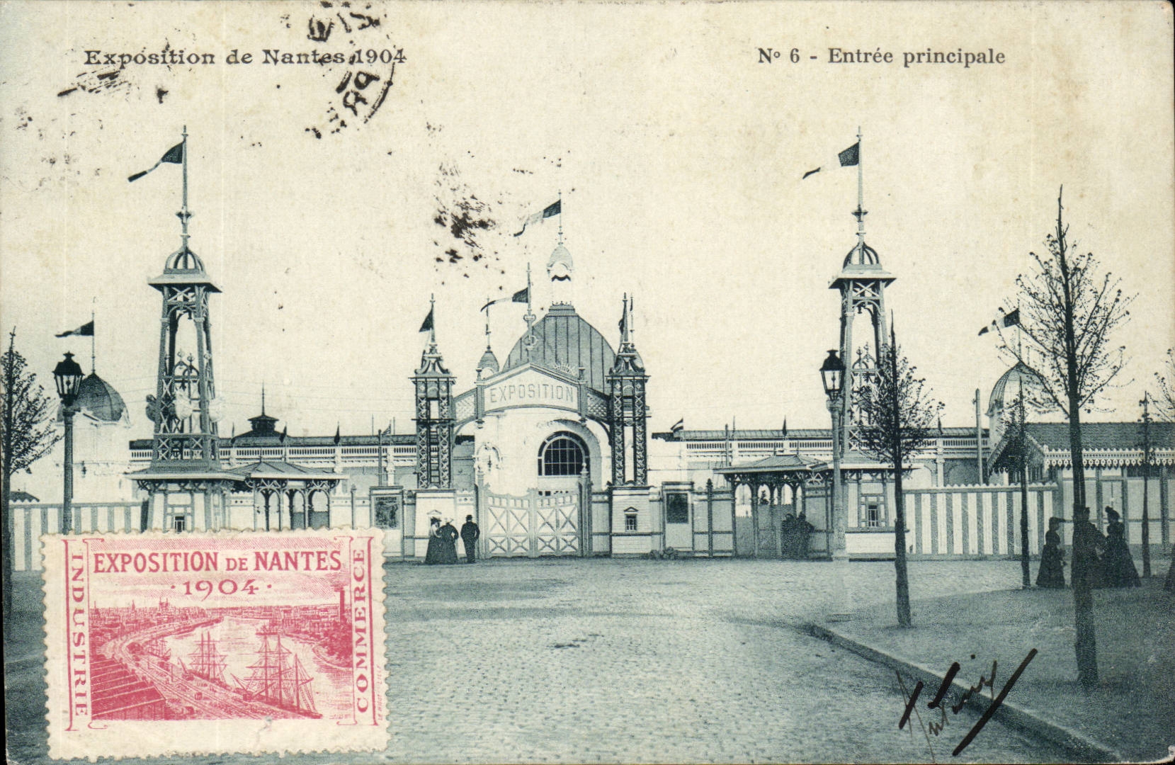 Nantes CPA Fair of Nantes 1904 principal Entry (with label)