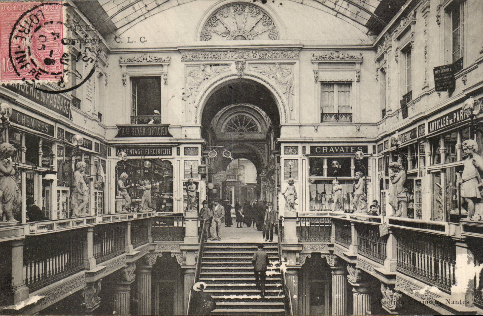 Nantes CPA Pommeraye department store TOP