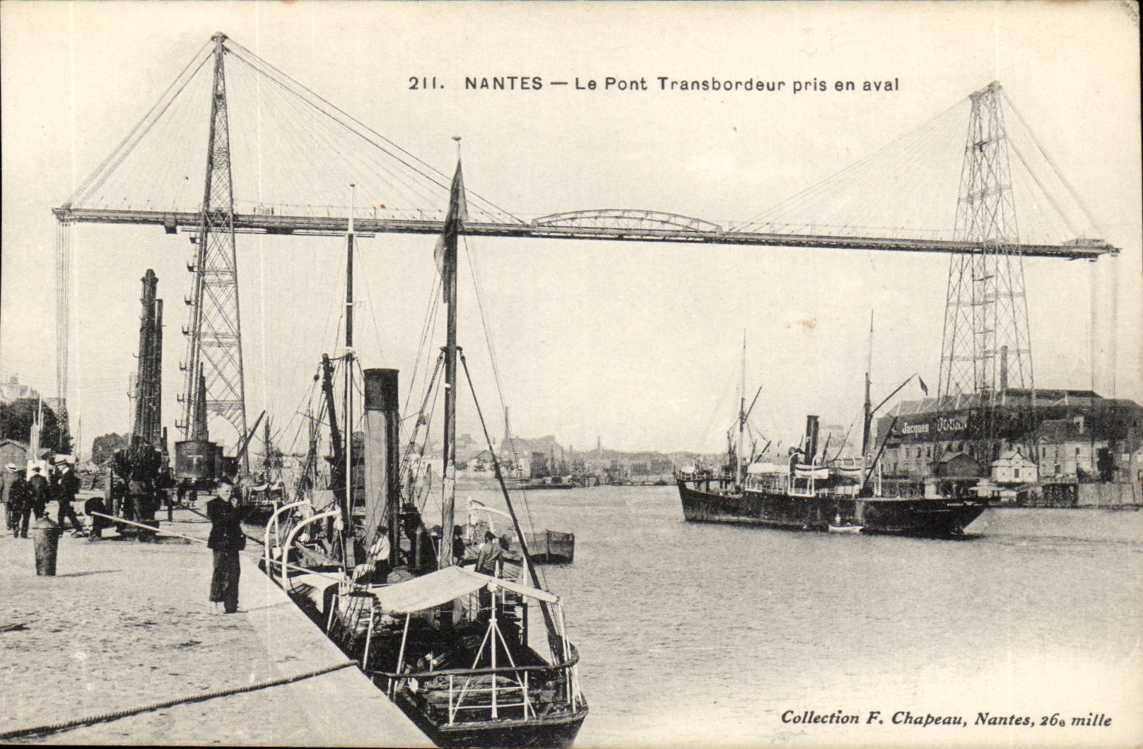 Nantes CPA the transporter bridge taken downstream (boat)