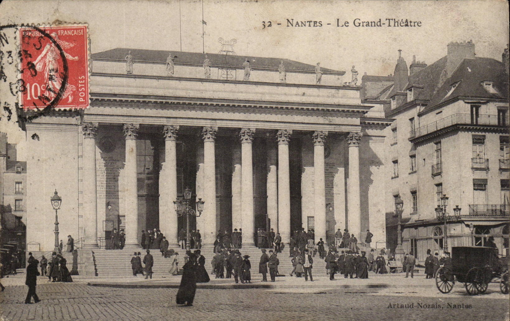 Nantes CPA the large theater