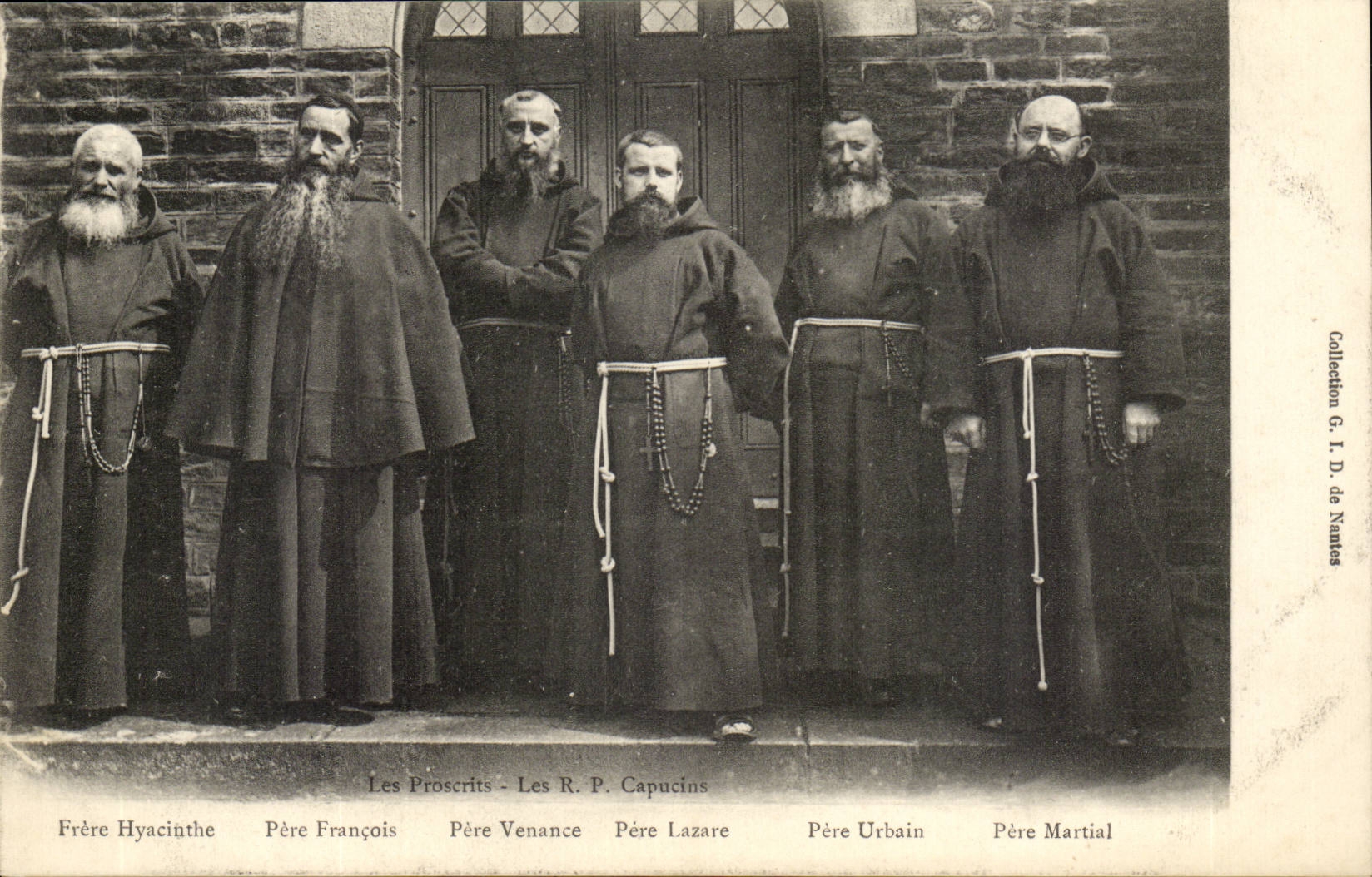 Proscribed Nantes CPA the capuchins Hyacinthe François Venance Lazare Urbain Martial