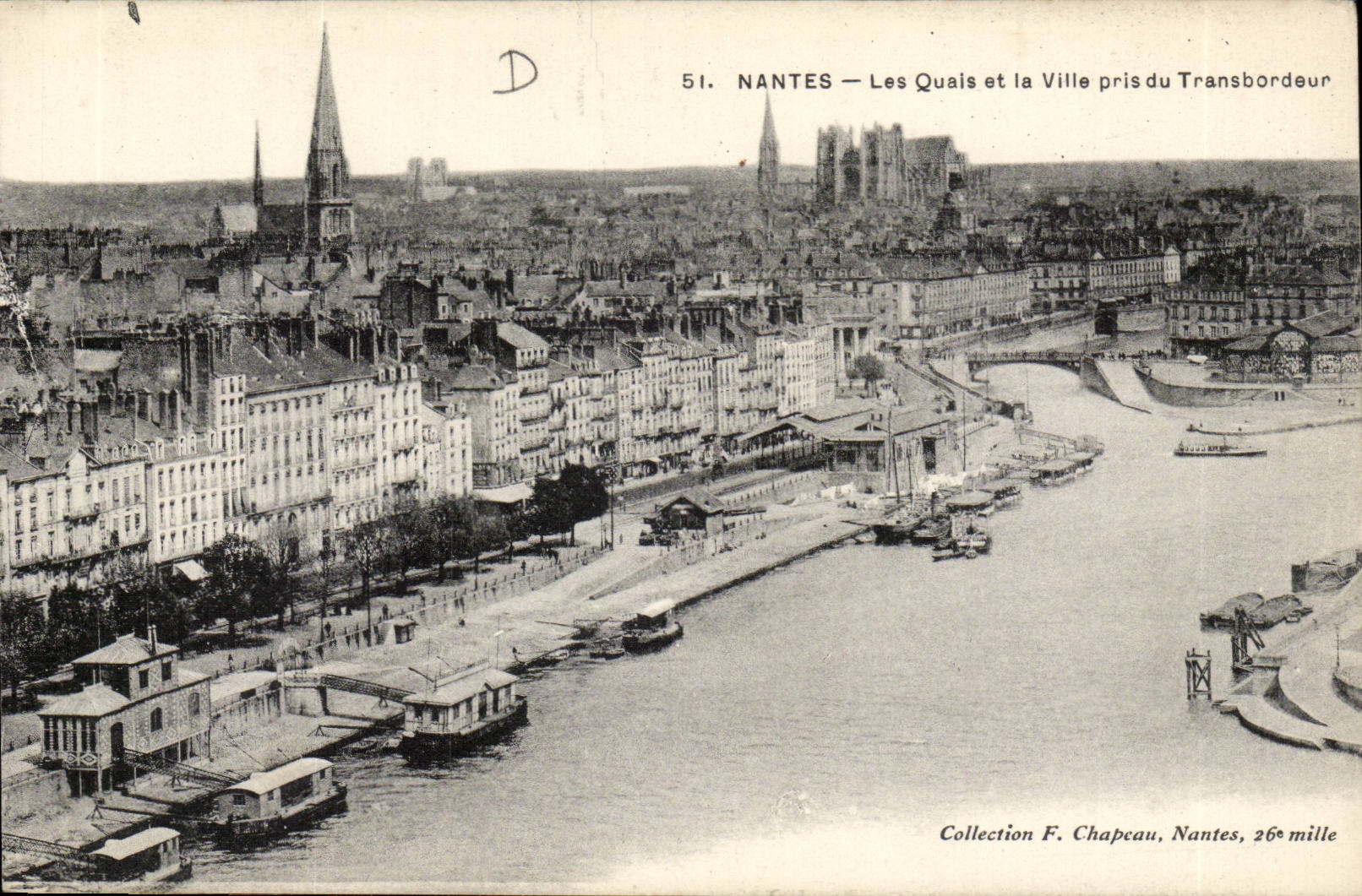 Nantes CPA quays and the city of the transporter