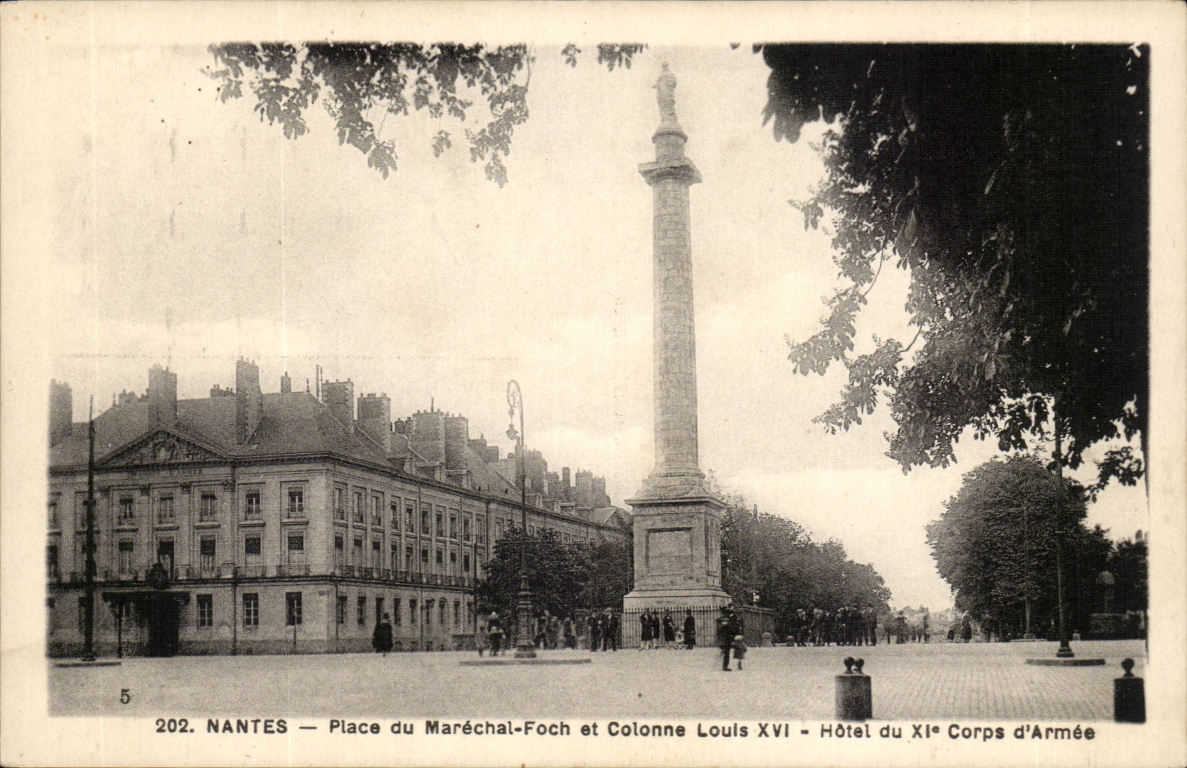 Orte Nantes-CPA des Marschall foch und Kolonist E Louis XIV des Hotels des Korpers XI von amree