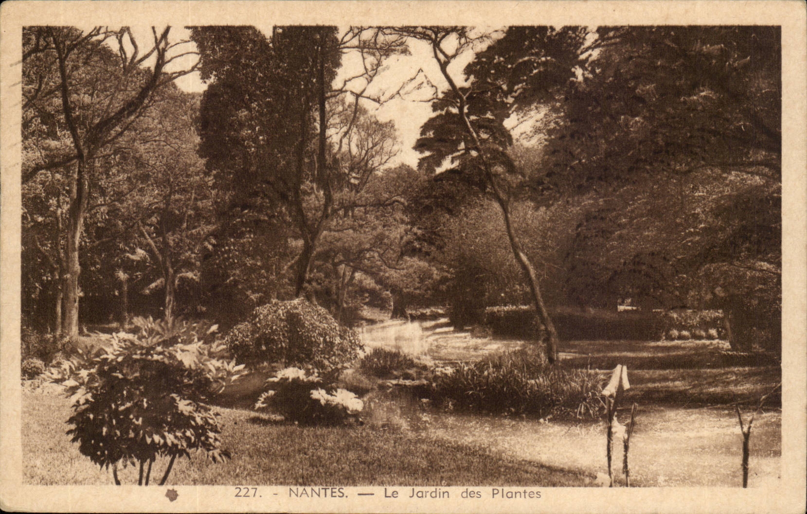 Nantes CPA der botanische Garten
