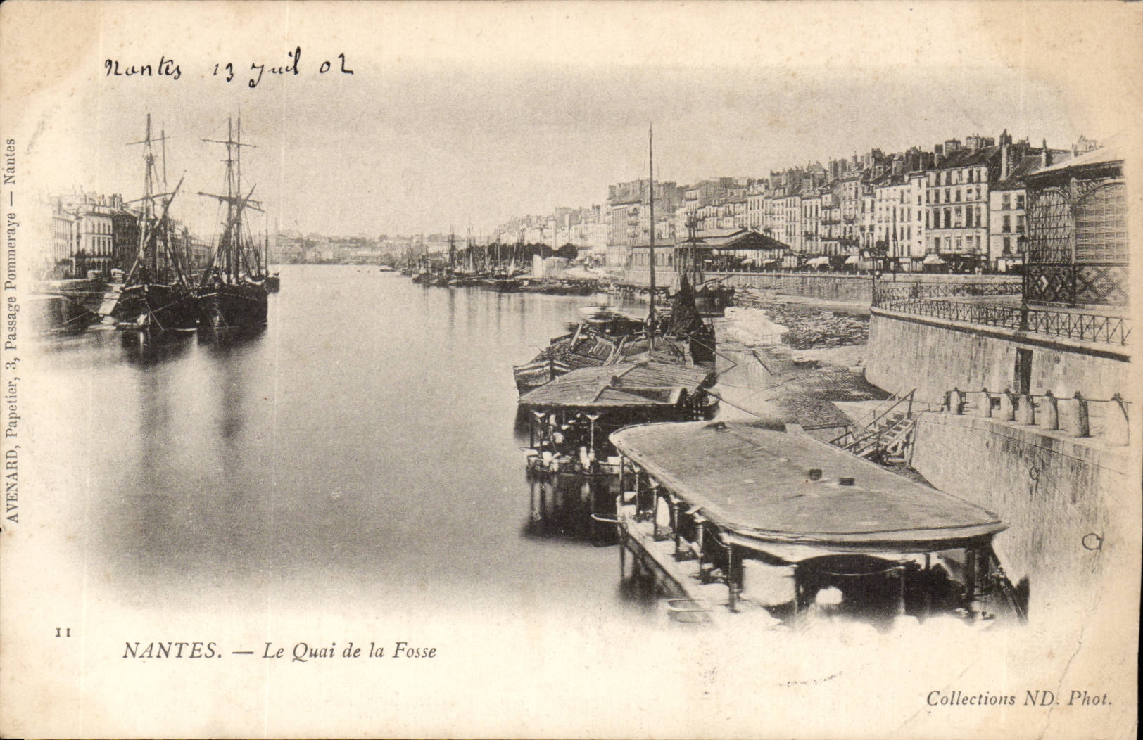 Nantes CPA das Kai der Grube (Boote)