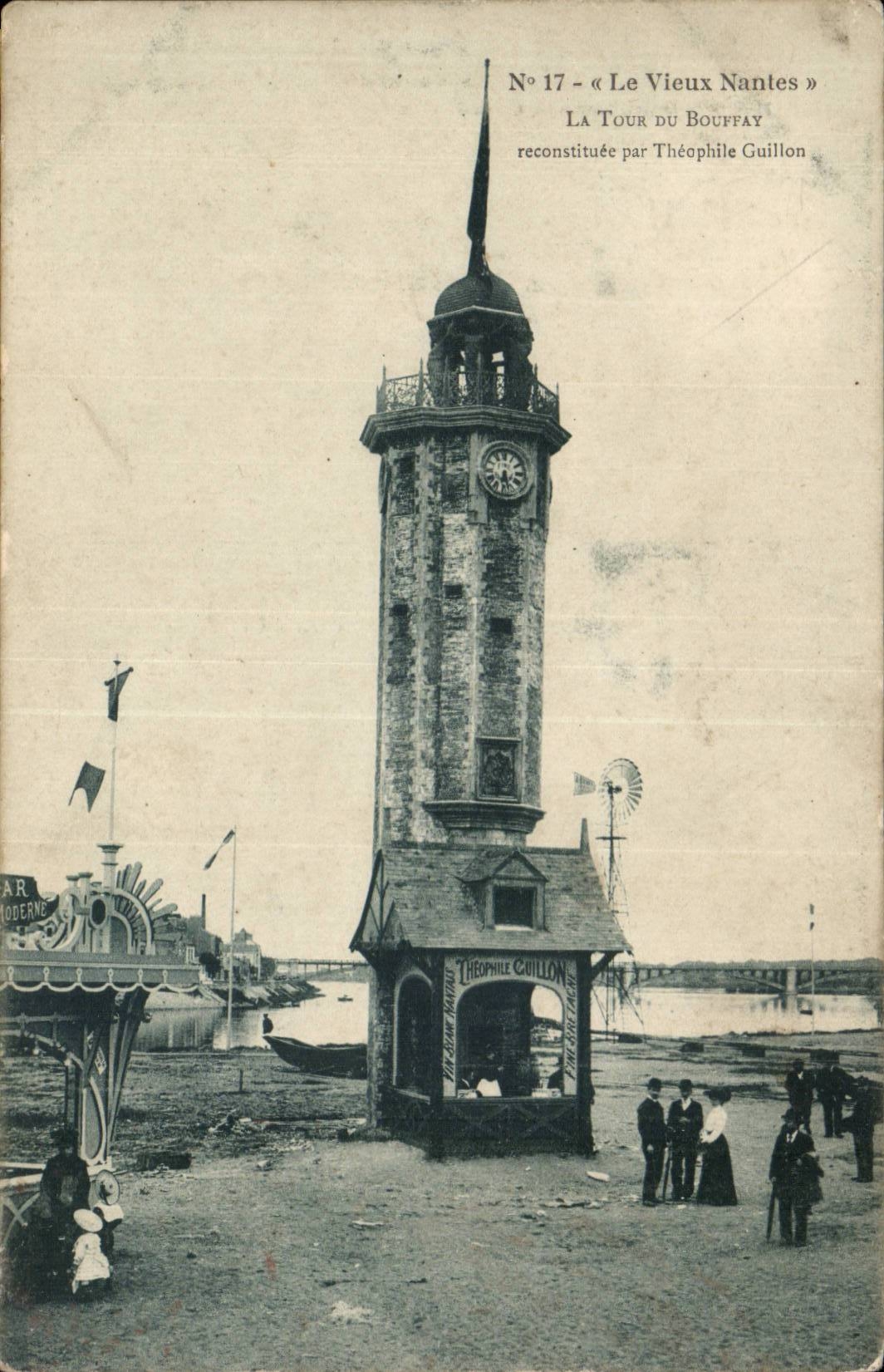 Nantes CPA the Nantes old man the tower of Bouffay reconstituteee by Theophilus Guillon