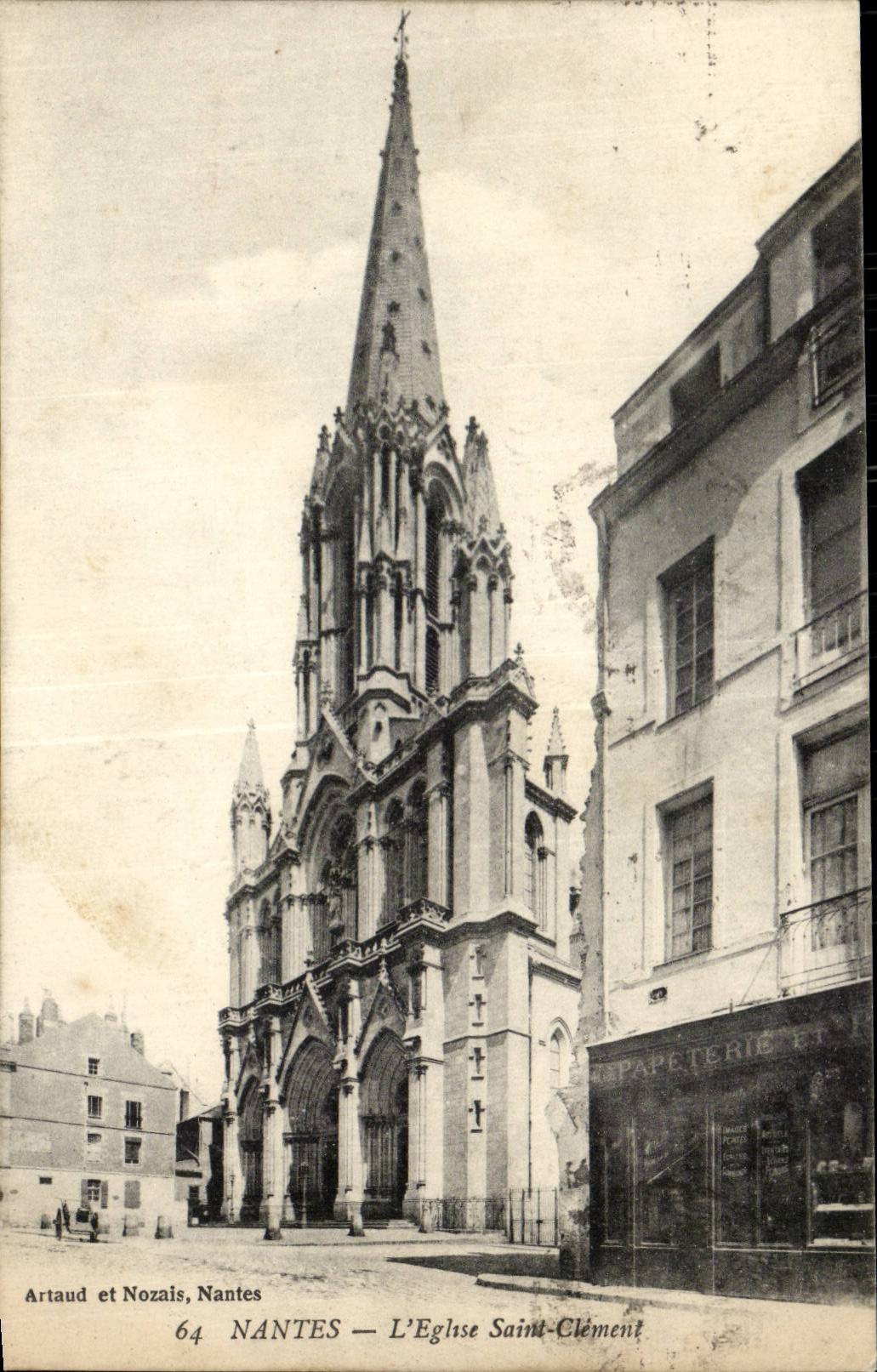 Nantes CPA the church Saint Clement (paper mill)