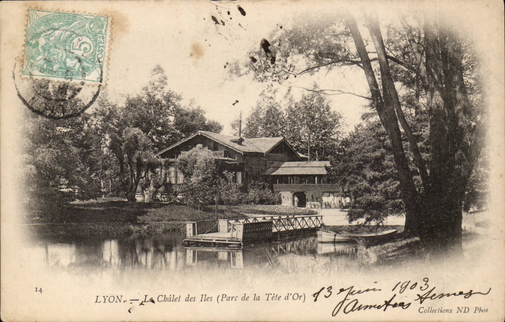 Lyon CPA the country cottage of the Islands (park of the head D gold