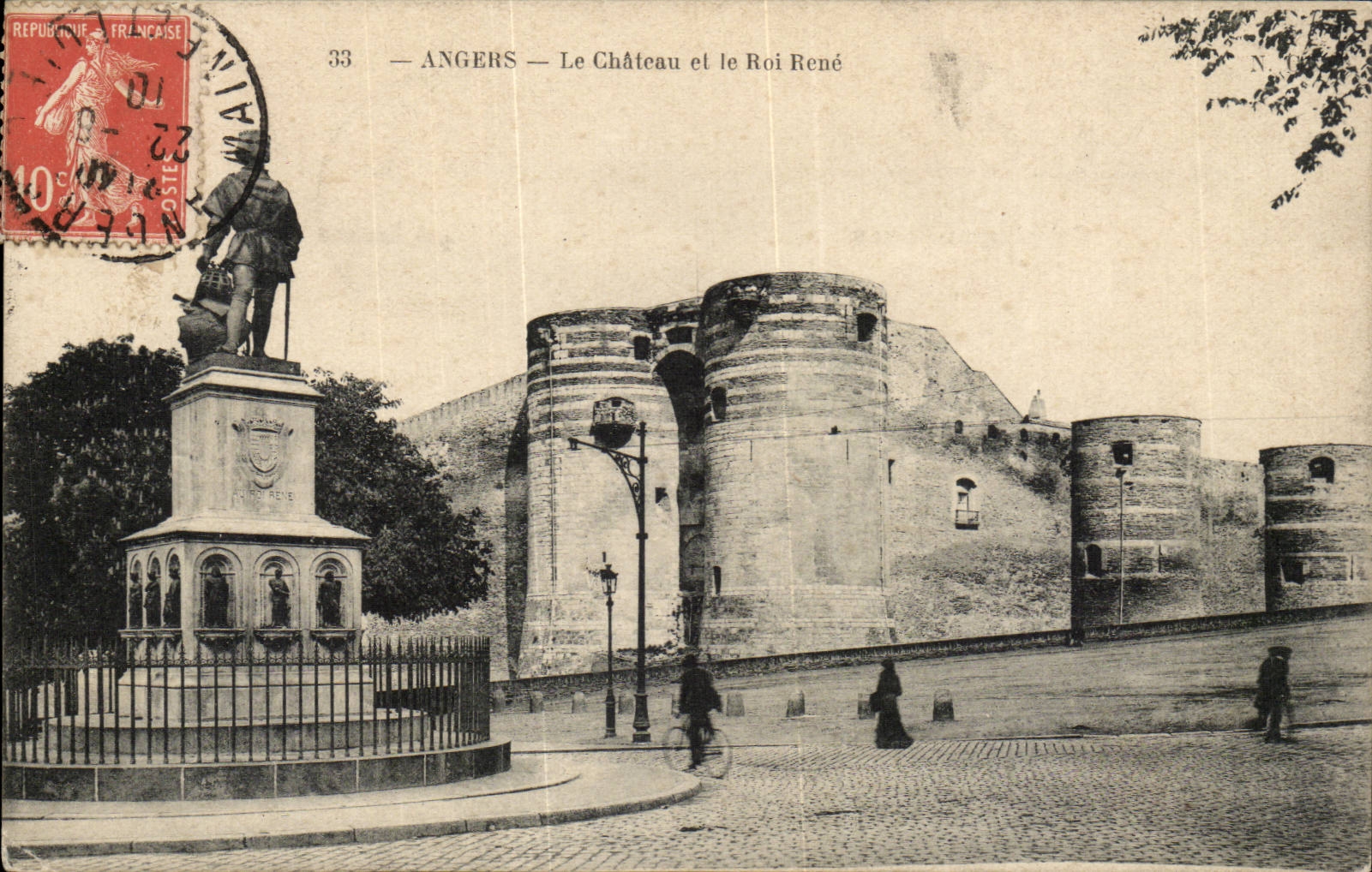 CPA Angers the castle and king Rene