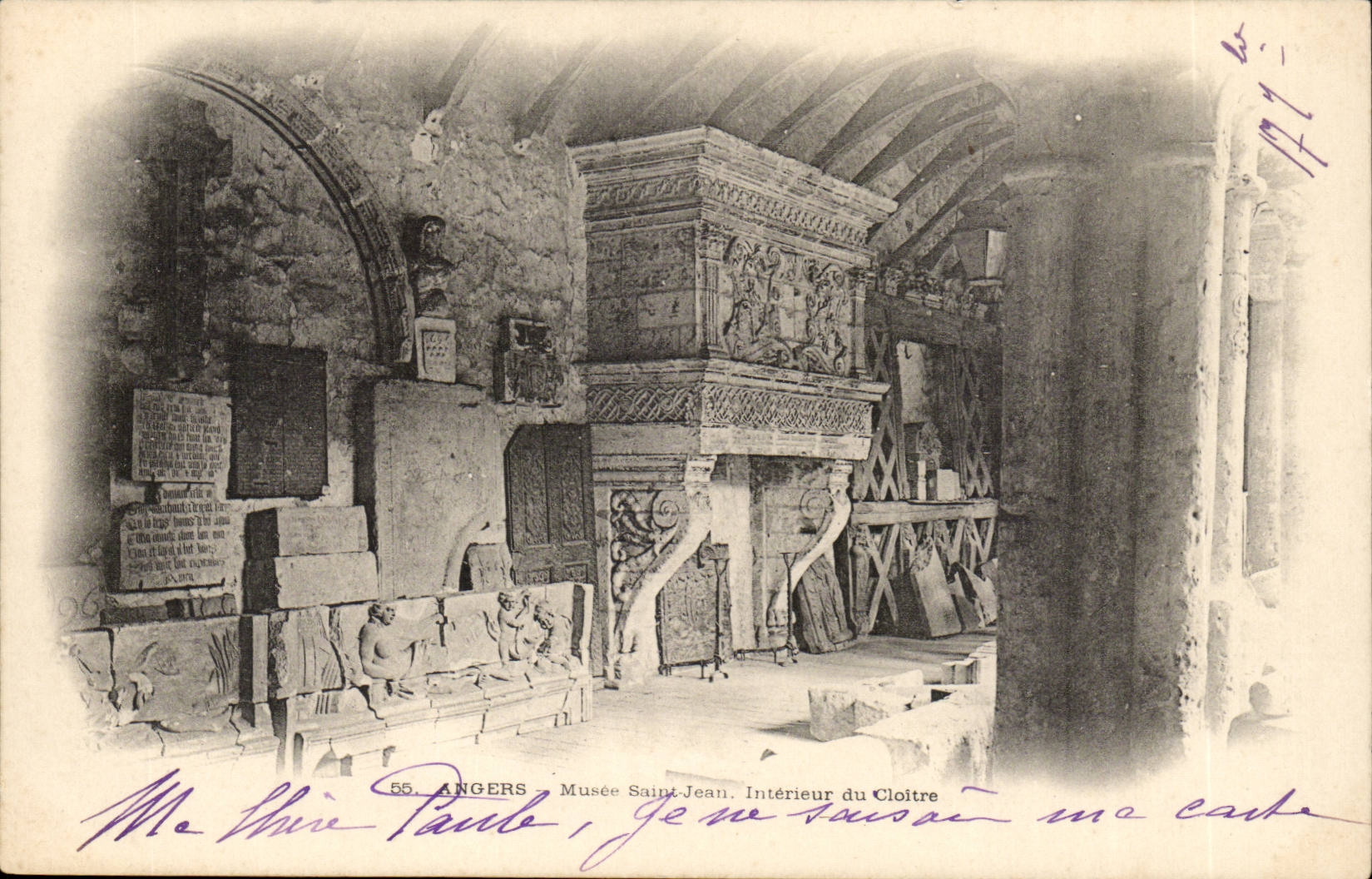 Angers CPA Museum Saint Interior Jean of the cloister