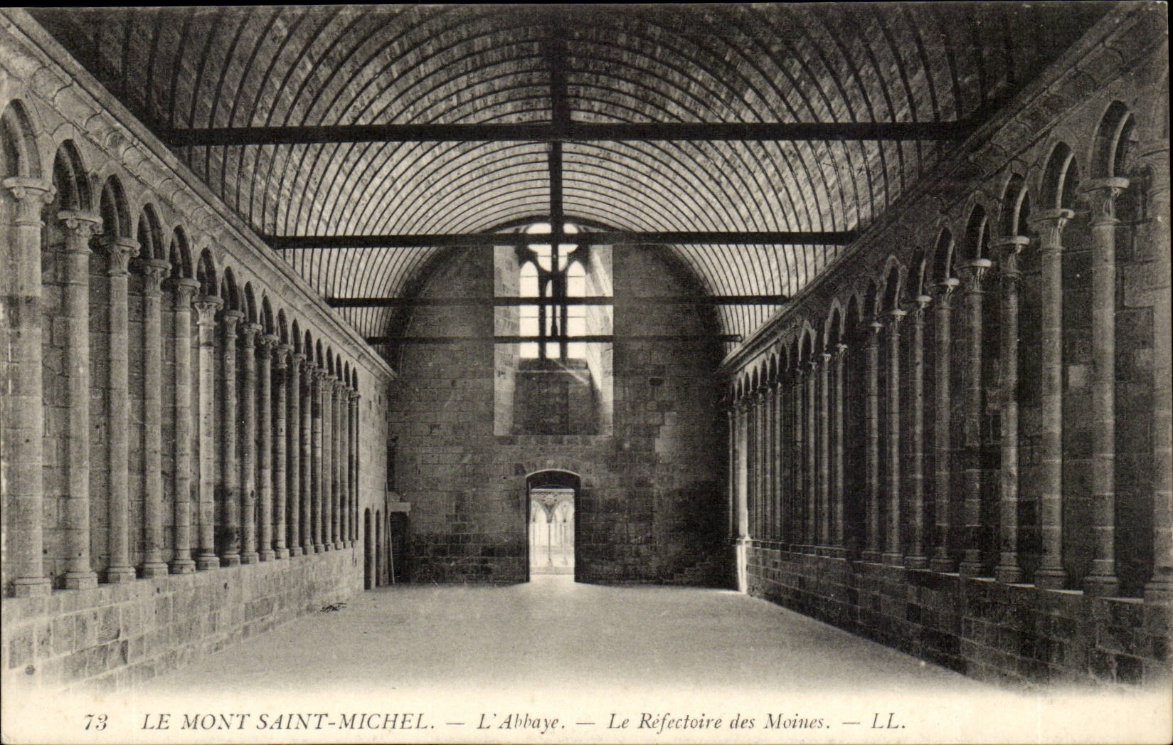 Mont Saint Michel CPA the abbey the refectory of the monks