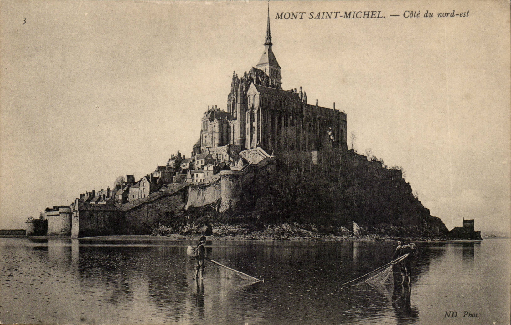 Mont Saint Michel CPA Cote north is (sinning)