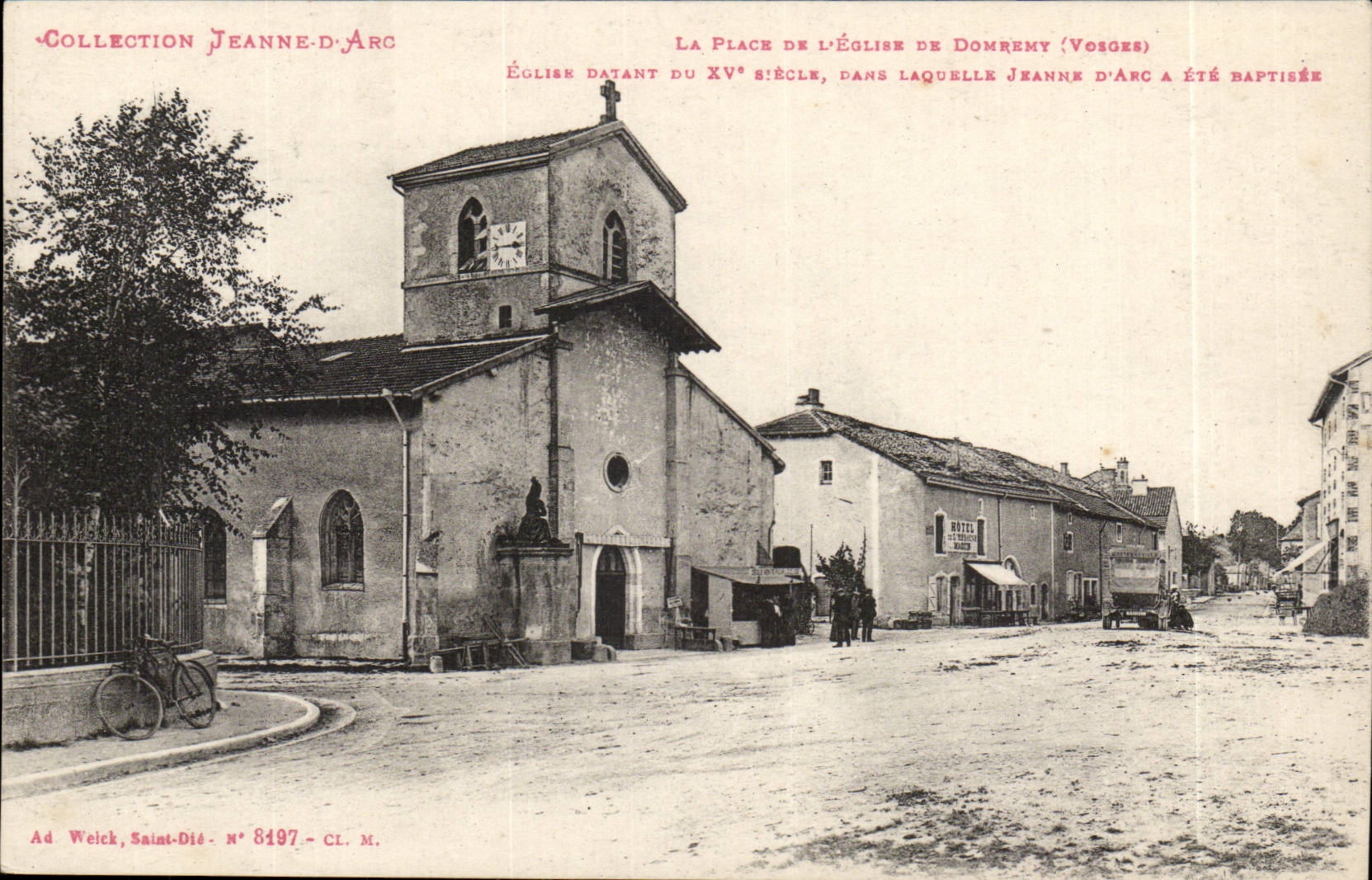 Collection Jeanne D arc CPA the place of L church of Domremy