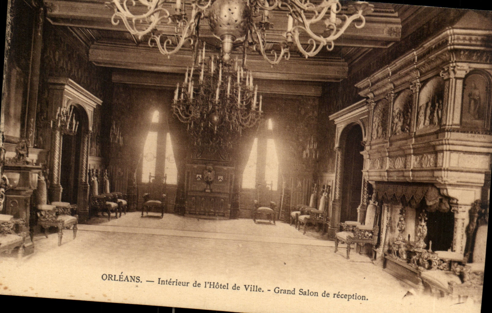 Interior Orleans CPA of L town hall Large reception room