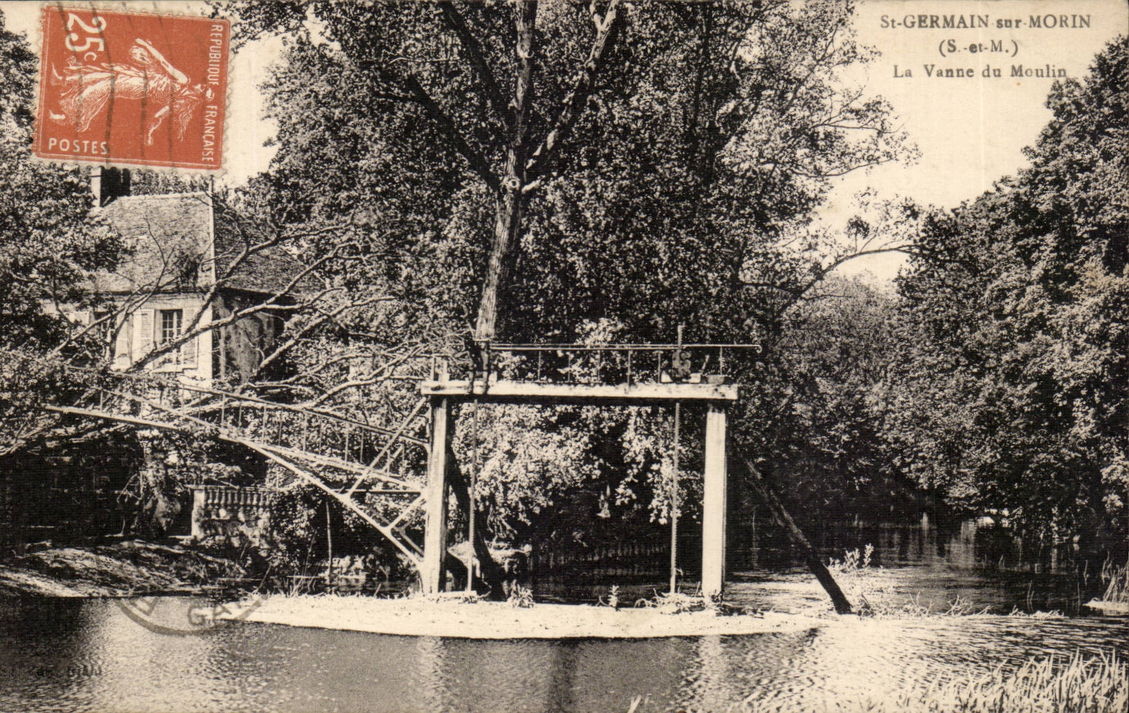 St Germain on Morin CPA the valve of the Mill