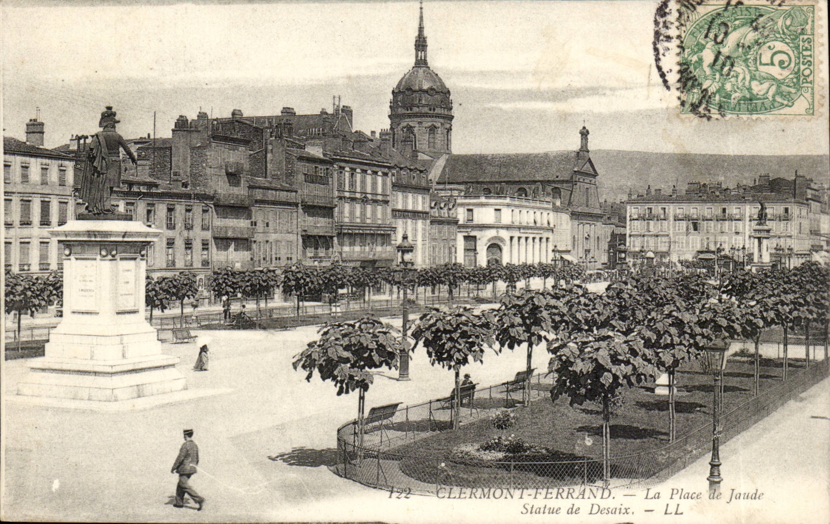 Clermont-ferrand CPA der Ort der Jaude Statue von Desaix