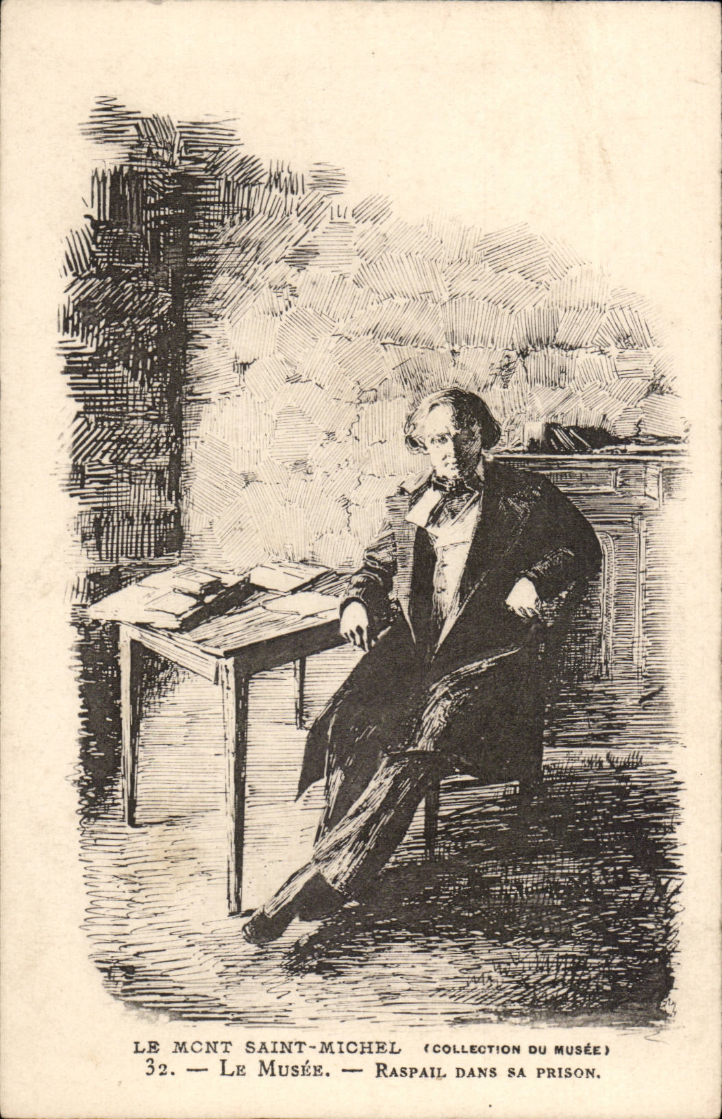 Mont Saint Michel CPA the Raspail museum in its house