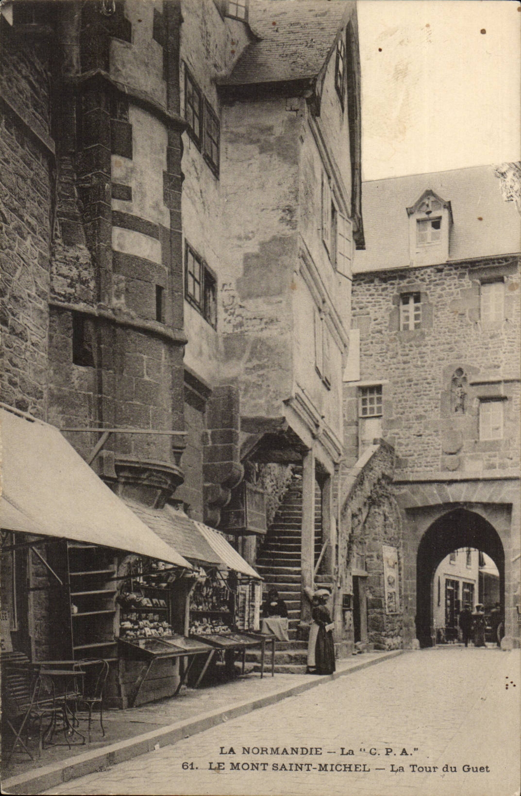 Mont Saint Michel CPA the tower of the guet