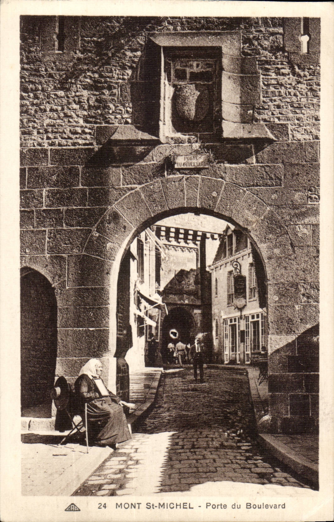 Mont Saint Michel CPA Gate of the boulevard