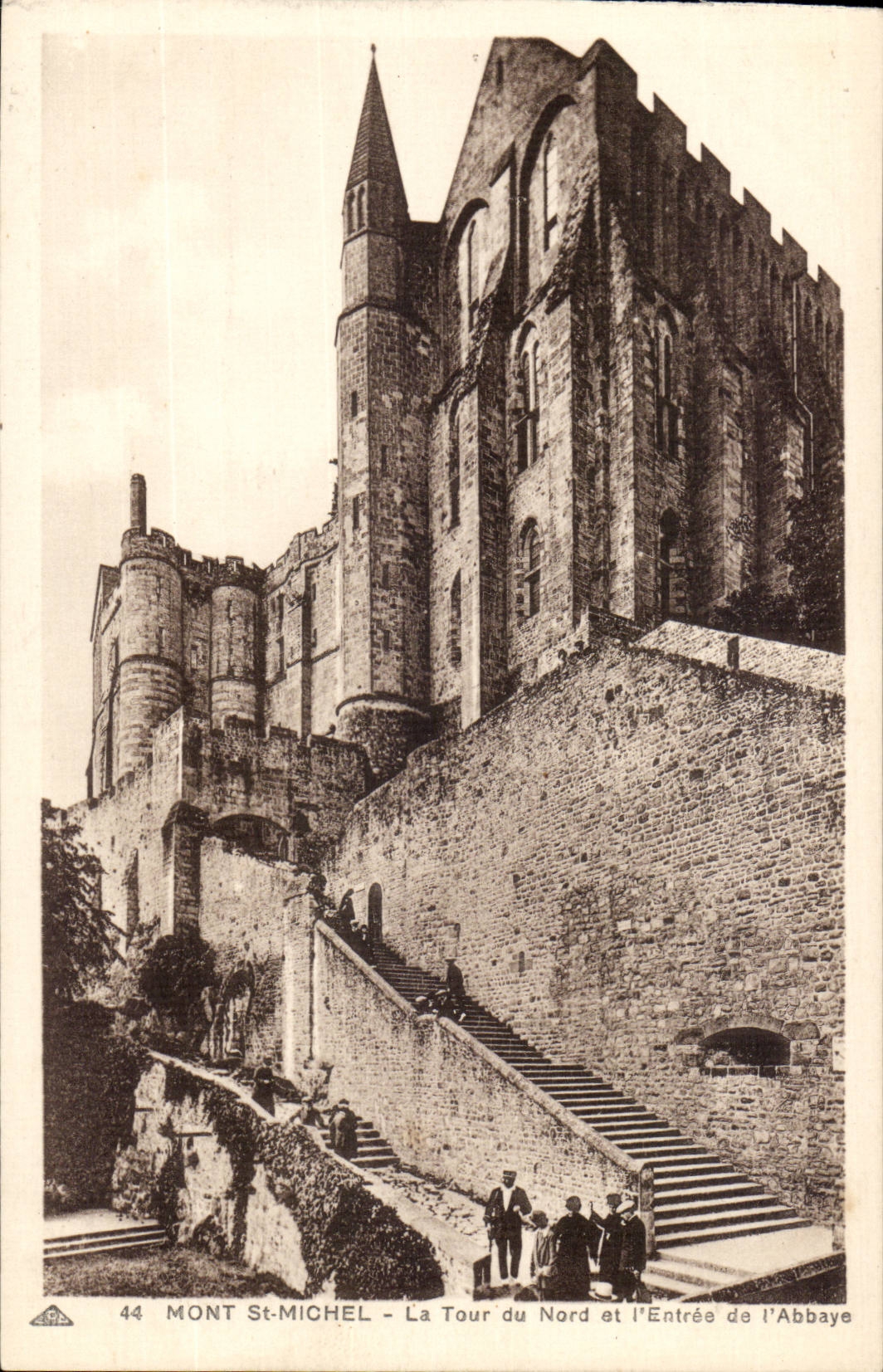 Mont Saint Michel CPA Walls Turn of the North and Entering of the abbey