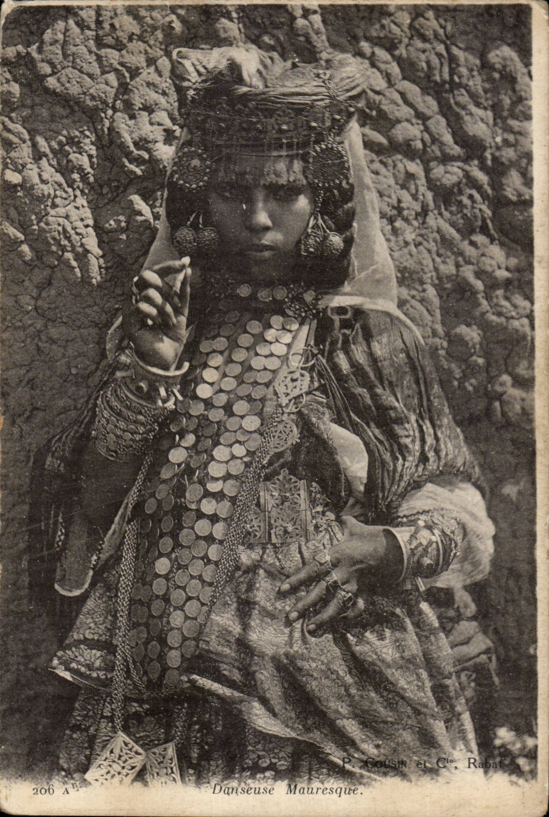 CPA Moorish Algeria Dancer