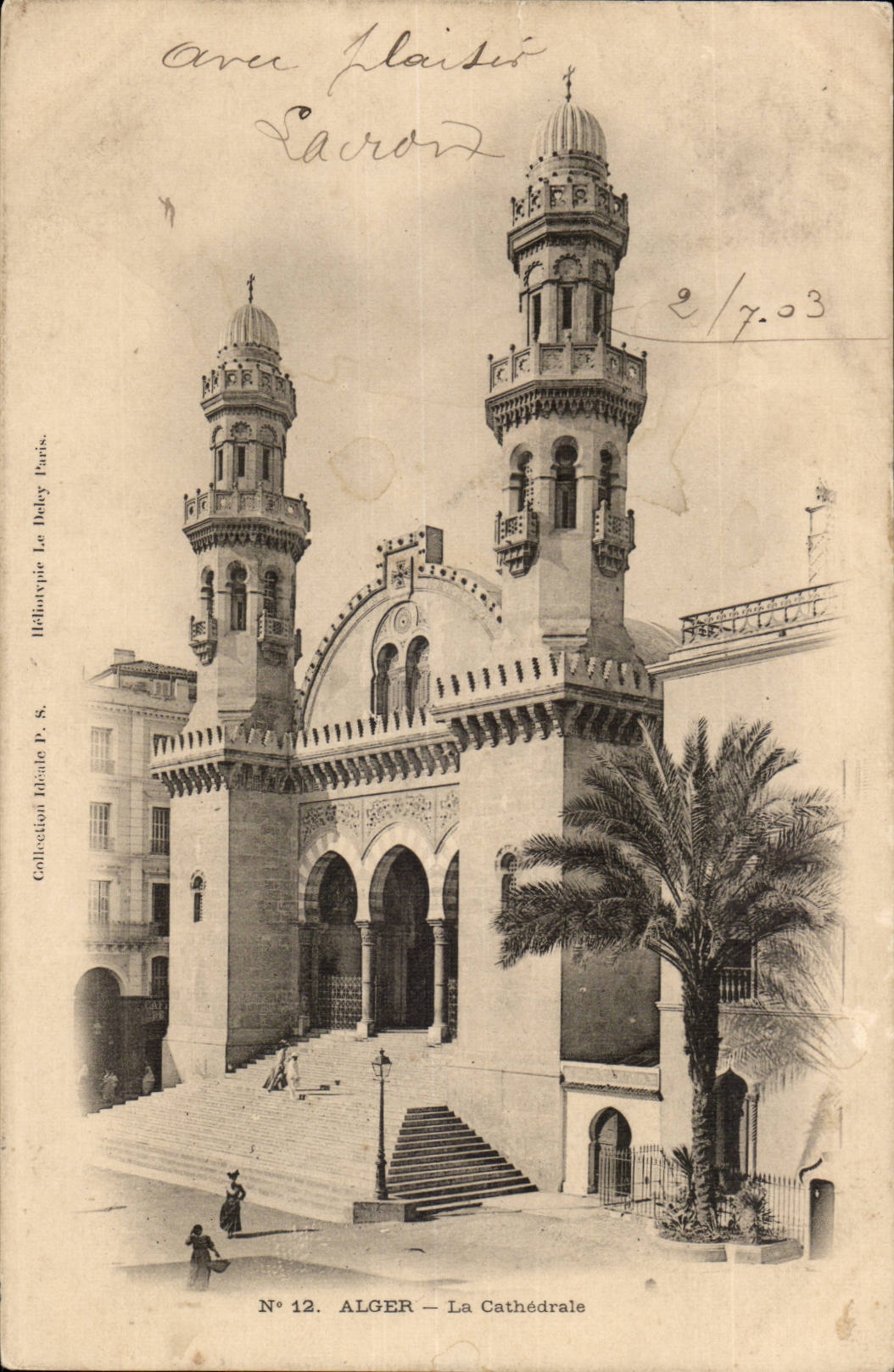 Algerien Algiers CPA die Kathedrale