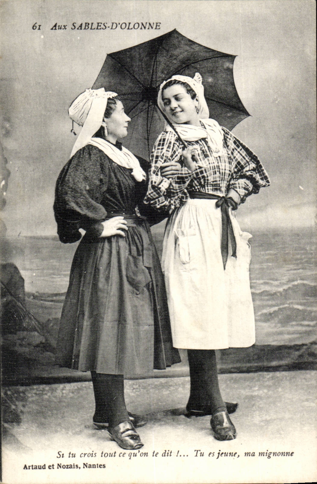 CPA mit Sande D olonne wenn Sie diesem ganzem qu eine T glauben die als bekannt ist! Sie sind meine netten Folklore-Frauen jung