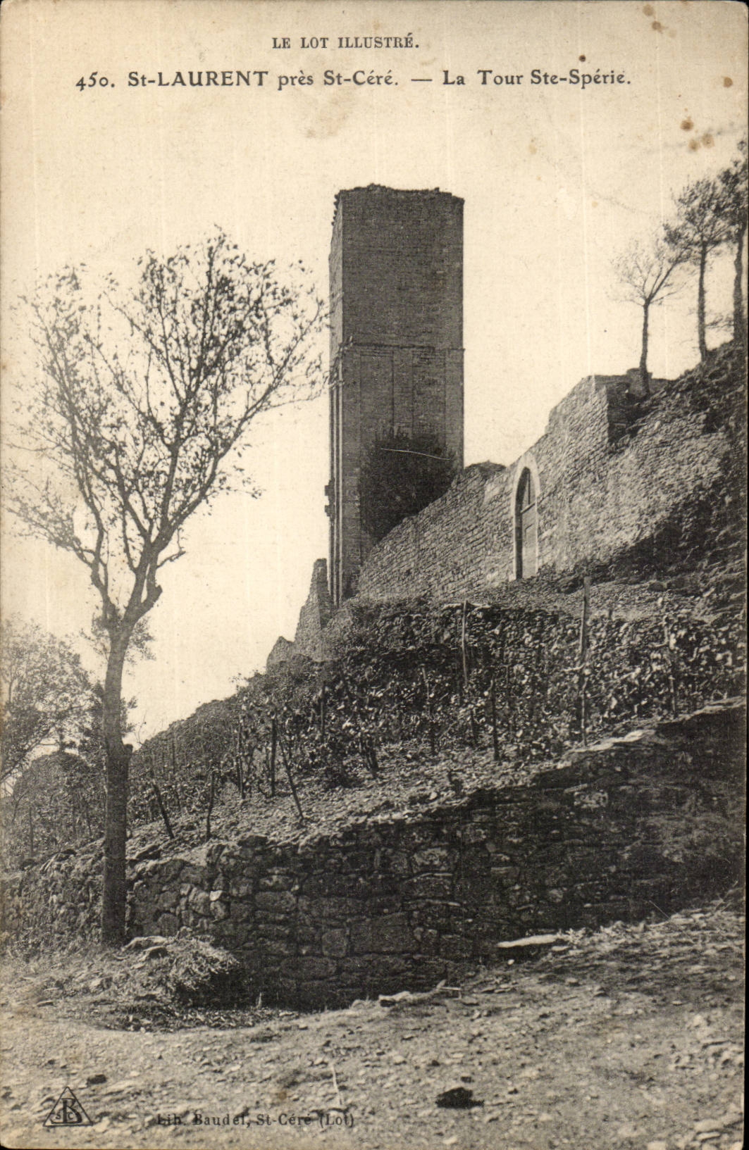 St Laurent CPA the tower of co Sperie close St Cere